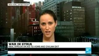 Syria: Deal struck on aid to Homs and civilian exit