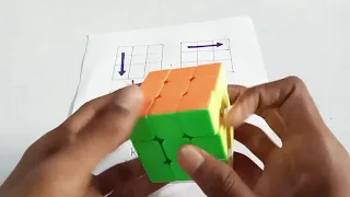 easiest solve for 3 by 3 Rubik's cube | magic trick to solve Rubik's cube | modassir cubing