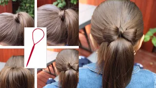 4 Cute Hairstyles Using a Topsy Tail Tool | Cute Princess Hairstyles | Back to school Hairstyles