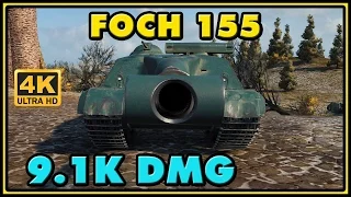 World of Tanks | AMX 50 Foch (155) - 8 Kills - 9,1K Damage Gameplay