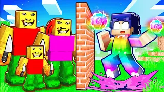 I Used GOD MODE VS WEIRD STRICT FAMILY IN BUILD TO SURVIVE! (Minecraft)