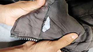 How to fix hole in jacket !! fix hole in repair !! enaieeza