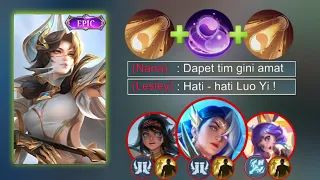 KALAU ADA LUO YI, JANGAN SEMBARANGAN MASUK RUMPUT LANE OF DOWN! - Mobile Legends