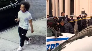 Rookie officer shot in Queens after responding to dispute on bus; manhunt underway