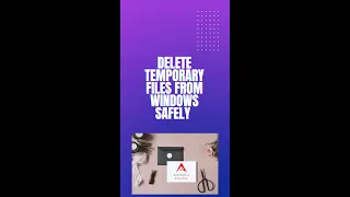 Safely Remove Temporary Files from Windows #shorts