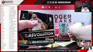 2023/24 Panini Revolution Basketball Hobby Box 8 Box Case Break #5 - PICK YOUR TEAM