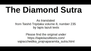 The Diamond Sutra