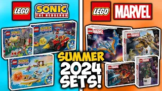 Lego Sonic & Marvel SUMMER 2024 Sets REVEALED! 😲 Super Sonic, Avengers, & MORE!