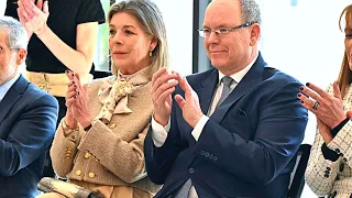 Caroline Of Monaco Very Surprised And Moved At An Event, Albert Present At Her Side