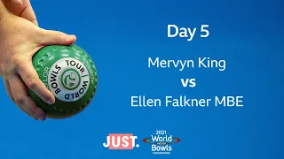 2021 World Indoor Bowls Championships - Day 5 Session 1: Mervyn King vs Ellen Falkner MBE