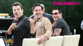 New Kids On The Block Mingle With Fans While Filming Extra At Universal Studios Hollywood 11.13.18