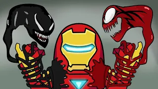 Ironman vs Venom Among us Carnage Part 13 - Avengers in Among us Henry Stickmin - Animation