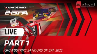 LIVE | Race - PART 1 | CrowdStrike 24 hours of Spa - Fanatec GT World Challenge powered by AWS