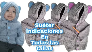 TEJI Sueter, Abrigo, CHAMBRITA a crochet MIRA ESTE BELLO PATRON A CROCHET, te enamorás 😍 parte 1