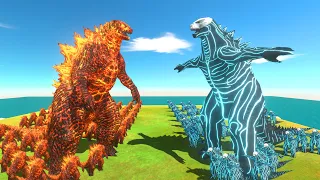 Growing Thermonuclear Godzilla VS Growing FLORIAN GODZILLA - Godzilla Size Comparison - ARBS