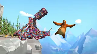 Grizzly and the lemmings falling scene