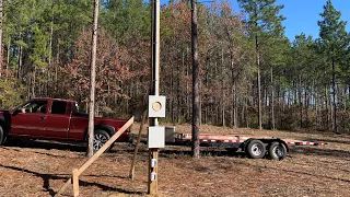 Temporary power pole build #diy #electrical