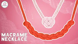 DIY Macrame Necklace | How to Make Macrame Necklaces