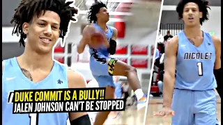 Wonder WHY He's Going To Duke!? THIS IS WHY! Jalen Johnson SHUTS The Gym Down & Goes BULLY MODE!