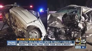 Arizona dealing with spike in deadly crashes