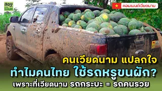 เวียดนามแปลกใจ...ทำไมคนไทย เอารถหรูมาขนผัก?  | คอมเมนต์เวียดนาม