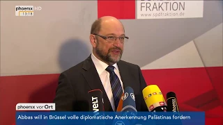 Statement von Martin Schulz nach der Sitzung der SPD-Bundestagsfraktion am 22.01.18