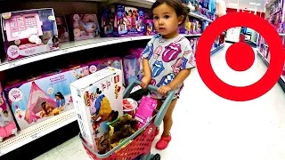 Shopping In Target With A TINY Shopping Cart | Anything You Can Fit Dad Will Buy