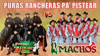 Banda Machos y Bandas Zorro - Puras Rancheras Para Pistear - QUEBRADITA MIX 90s