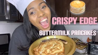 How to make Buttermilk Pancakes with the Crispy Edges| Easy recipe| Cooking With Tia