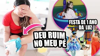 DEU RUIM NO MEU PÉ * Festinha de 1 ano | Kathy Castricini