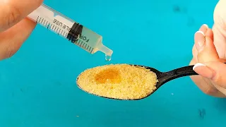 Mix gelatin and vinegar, the result will surprise you! Cool idea in 2 minutes