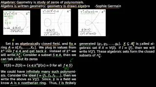 1 Intro to Algebraic Geometry