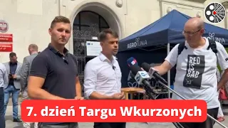 Michał Kołodziejczak: 7. dzień Targu Wkurzonych pod ministerstwem rolnictwa.