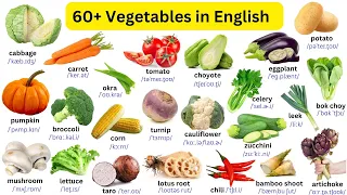 Top 60+ Vegetables Name in English| English Practice