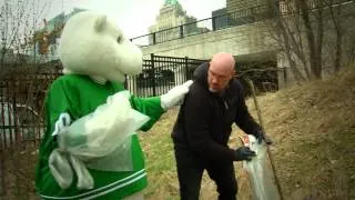 Carlton and Duke Clean Up the Community with MLSE Team Up Green