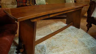 Early 20th Century Oak Plank Top Table - Salvage Hunters