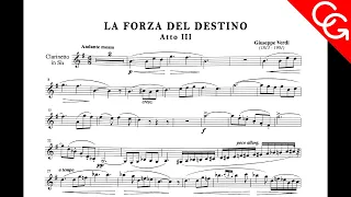 VERDI -  La Forza del Destino Atto III  Corrado Giuffredi, clarinet