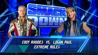 Cody Rhodes Vs Logan Paul SmackDown [WWE 2K24]