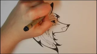 How to draw a Tribal Wolf