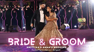Bride & Groom Wedding Dance  Sangeet  : Krittika & Aman's Weddings