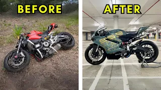 FULL BUILD - REBUILDING A CRASH DAMAGED DUCATI 959 PANIGALE