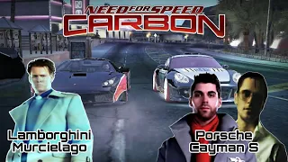 Wolf VS Colin & Baron Race NFS Carbon Gameplay