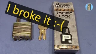 (picking 691) PAC lock picked after I broke it