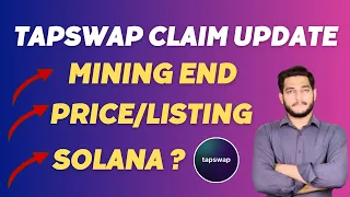 TapsSwap Mining App Updates || TapSwap Listing Date || TapSwap Withdrawal || TapSwap Coin Price