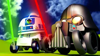 Rong Troy - Star Wars-i Eri - Valgusmõõkade Lahing - Autolinnas 🚄 Multifilmid lastele