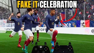 How to do FAKE IT Celebration in FC 24 - Celebration Guide #fc24