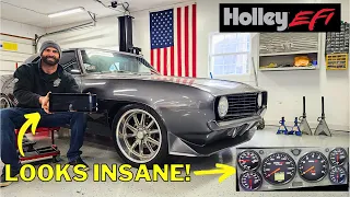 My 1969 Camaro Gets a COMPLETELY CUSTOM Holley 12.3" DIGITAL Dash!