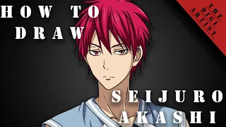 How to draw Seijuro Akashi easy