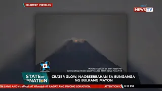 Crater glow, naobserbahan sa bunganga ng Bulkang Mayon | SONA