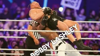 Bobby Lashley german suplex to Brock Lesnar